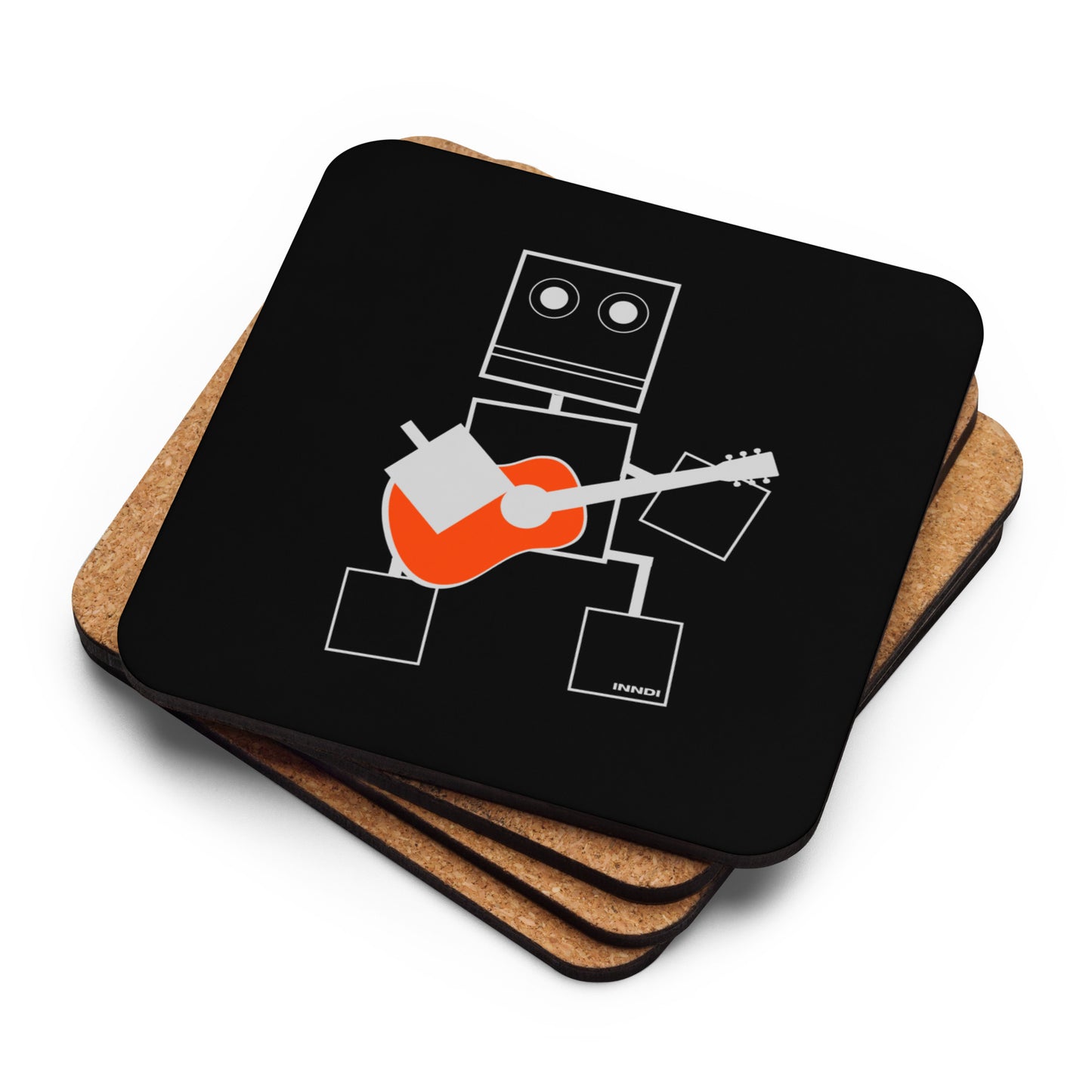 Inndi Rusty Cork-back coaster