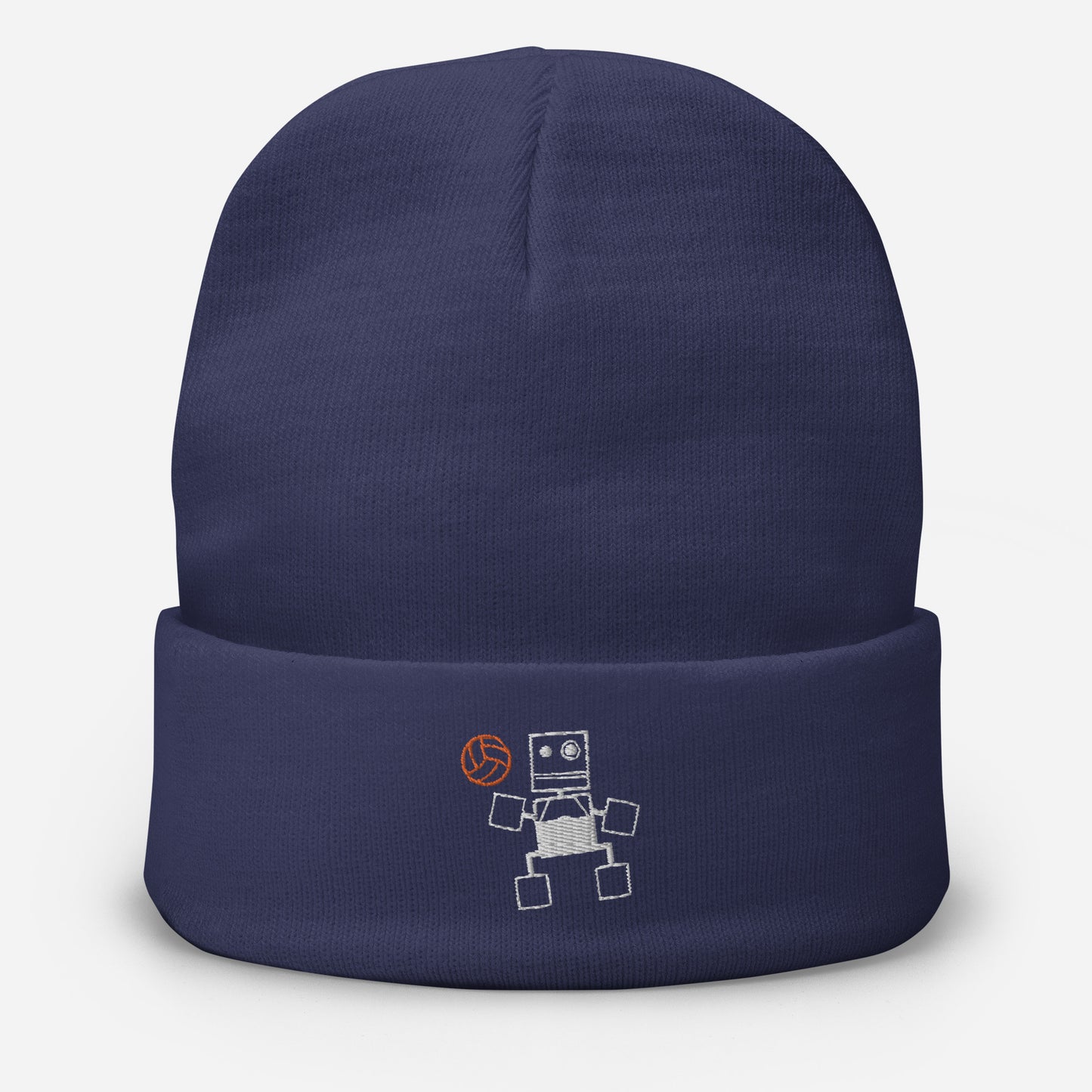 Rusty Basketball Embroidered Beanie -Synolos