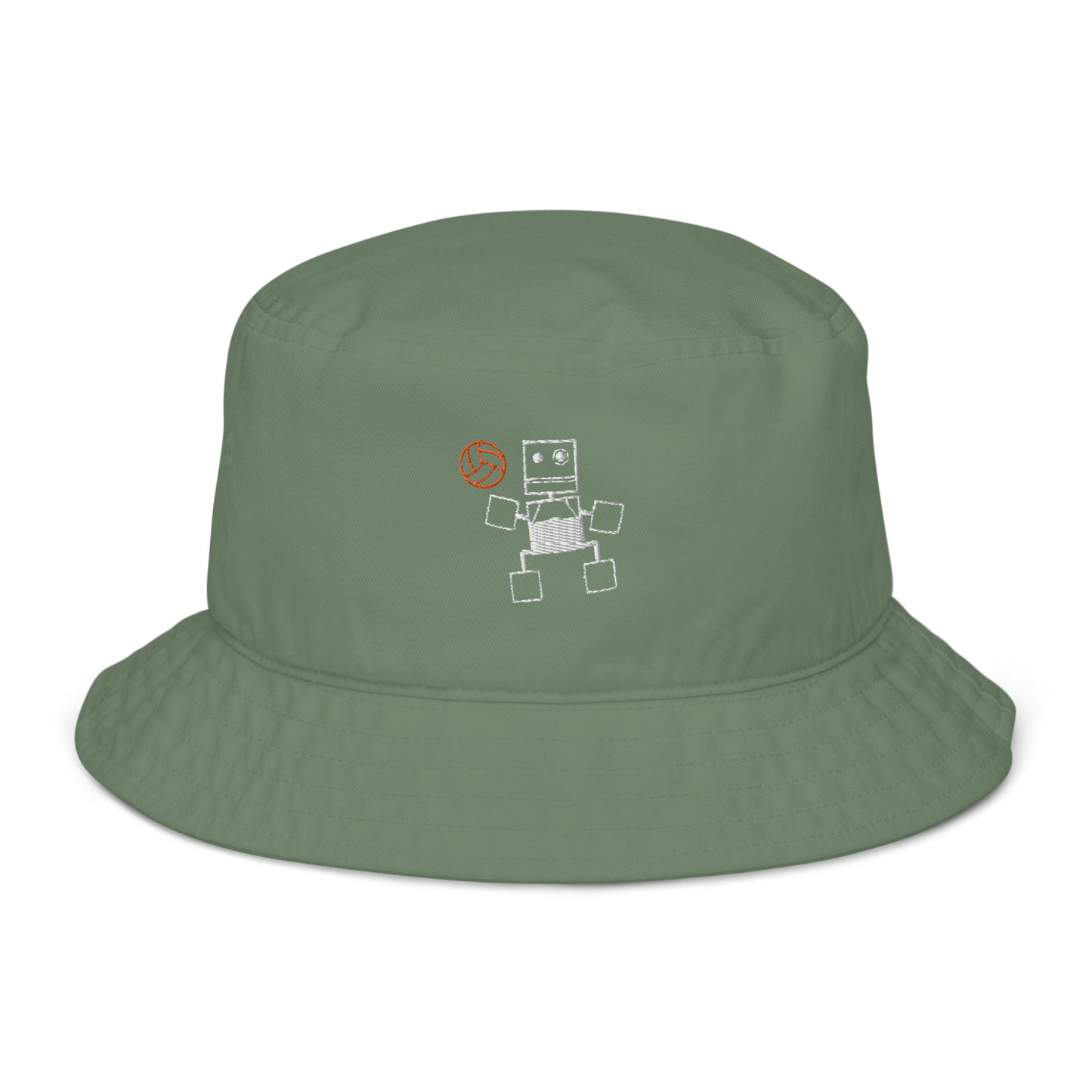 Rusty Basketball Organic bucket hat -Synolos