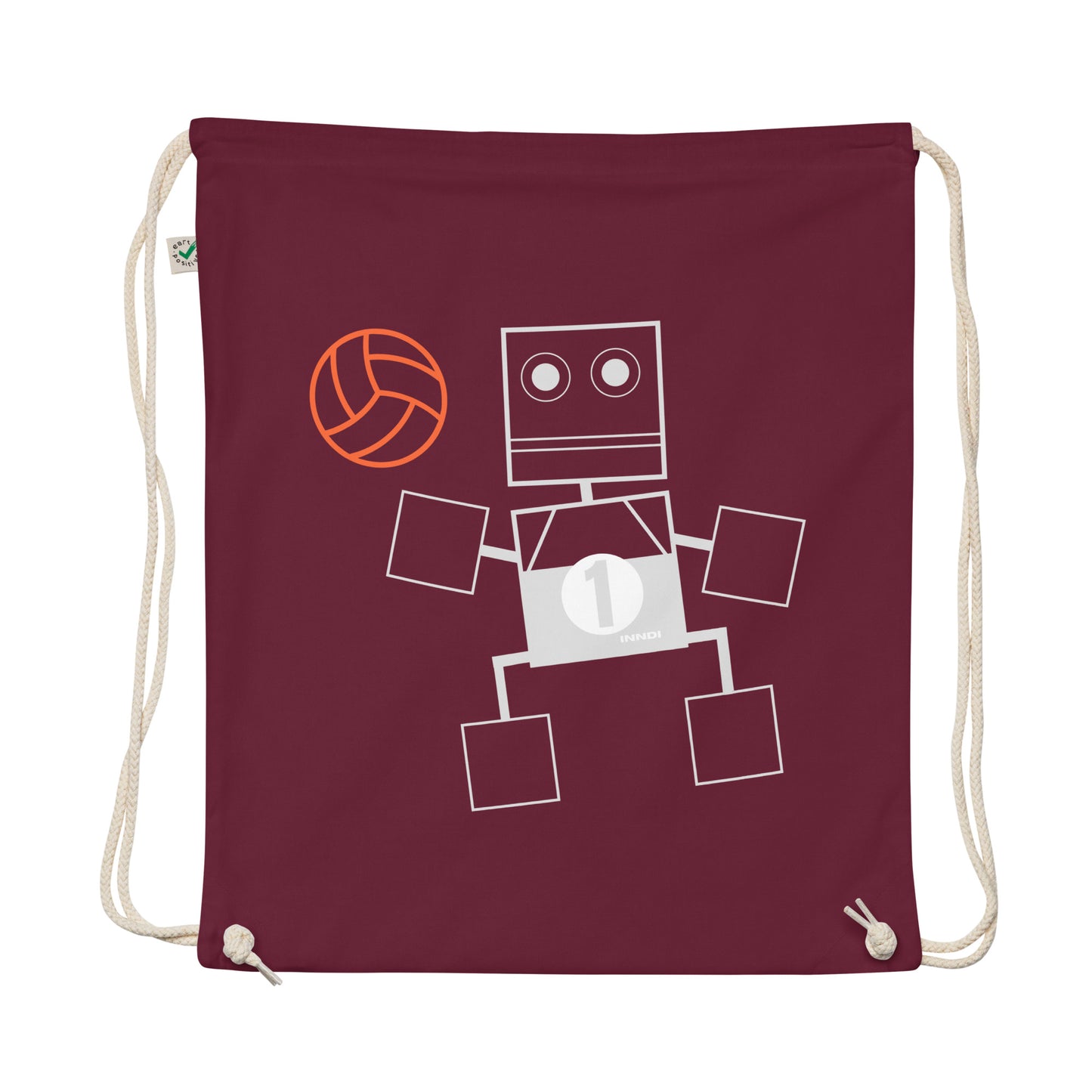 Rusty Basketball Organic cotton drawstring bag -Synolos