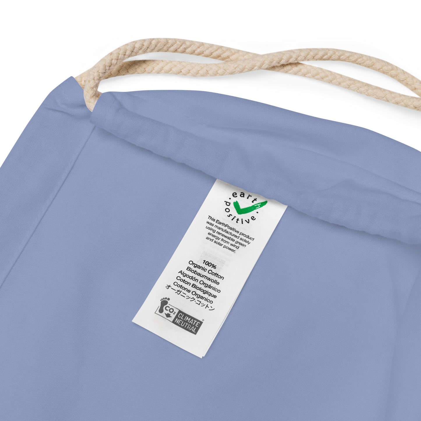 Rusty Headphones Organic cotton drawstring bag -Synolos