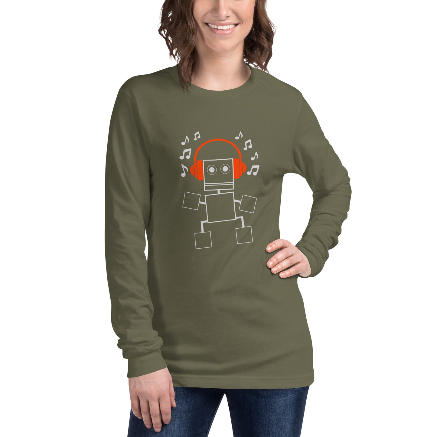 Rusty Headphones Unisex Long Sleeve Tee -Synolos
