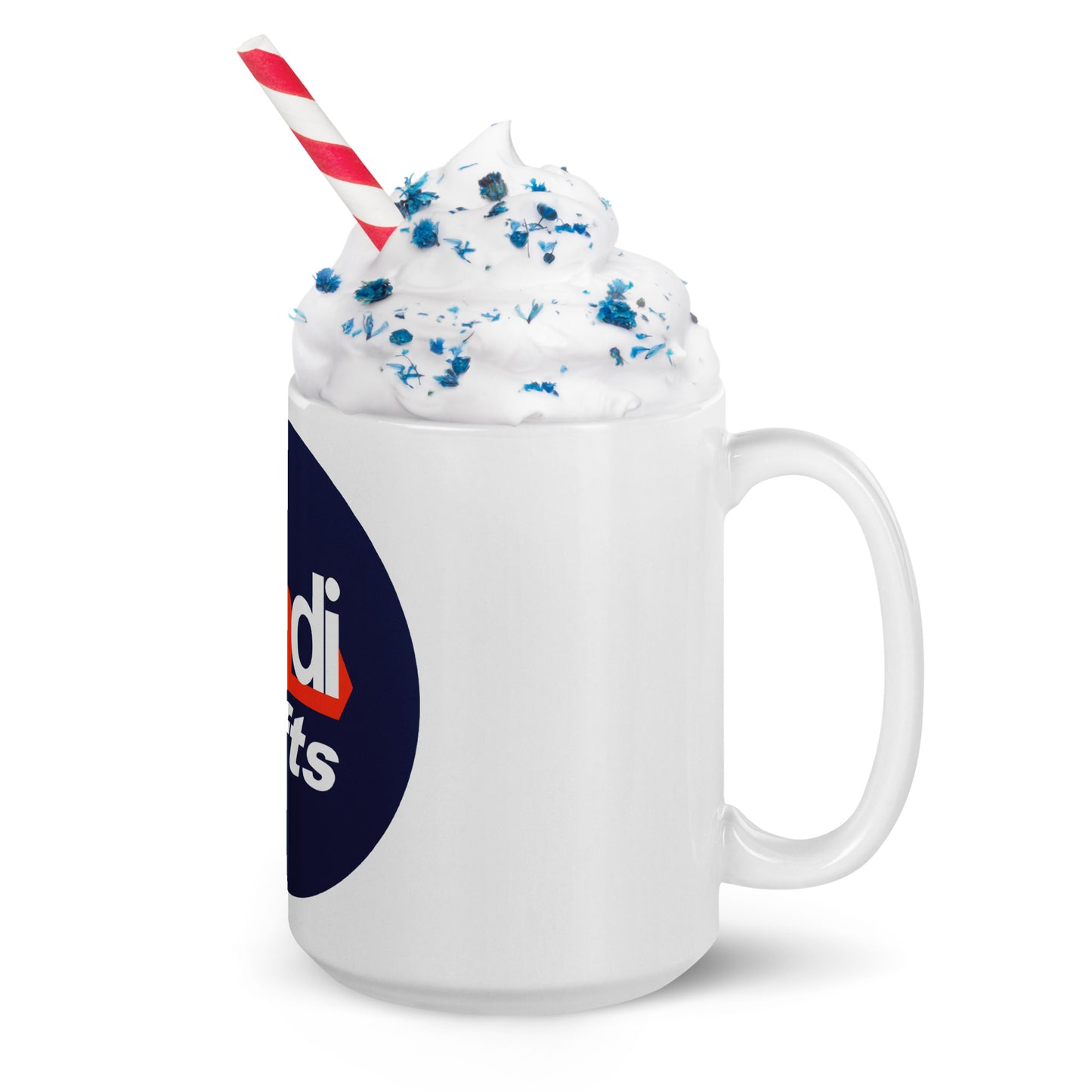 Inndi white glossy mug