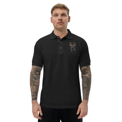 Rusty Head Embroidered Polo Shirt -Synolos