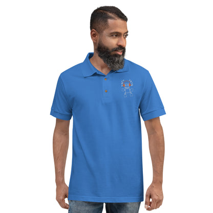 Rusty Head Embroidered Polo Shirt -Synolos