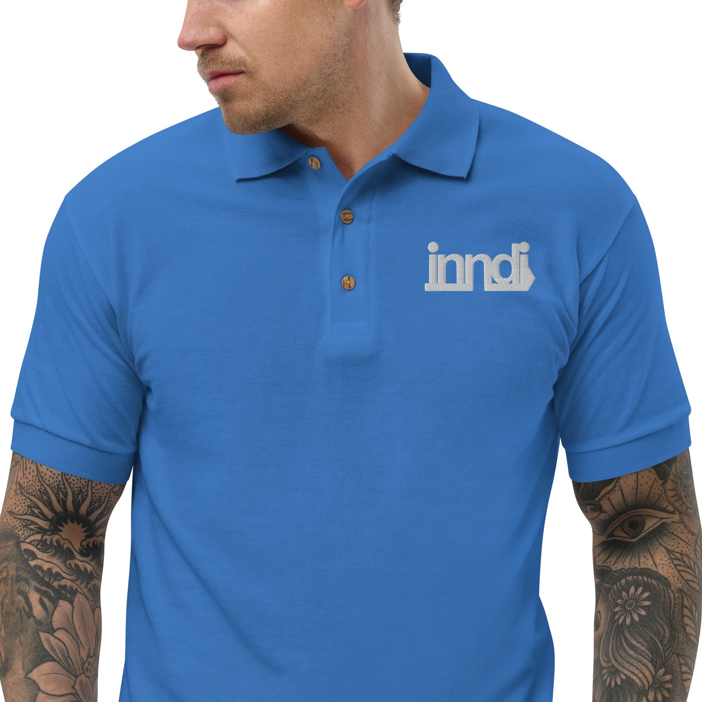 Inndi Embroidered Polo Shirt -Synolos