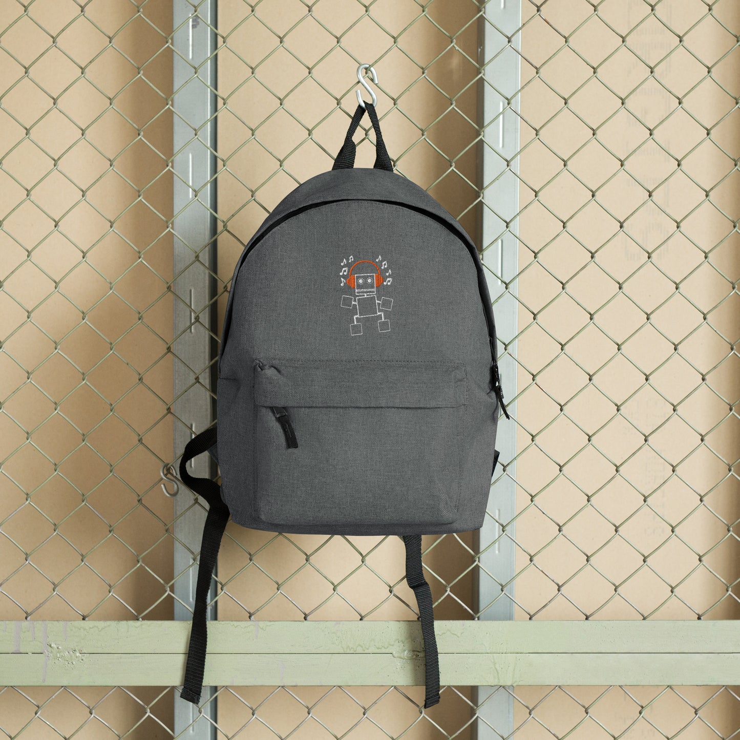 Rusty Headphones Embroidered Backpack - Synolos