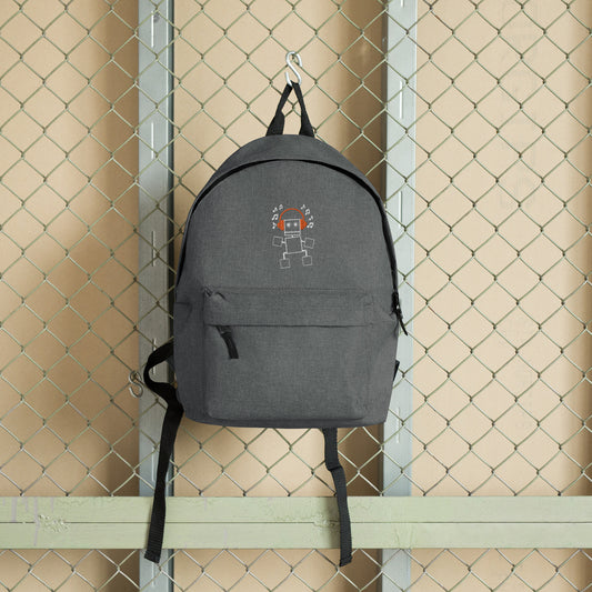 Rusty Headphones Embroidered Backpack - Synolos